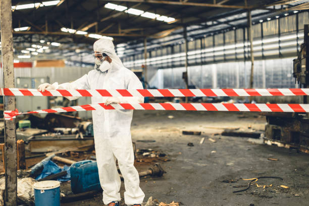 Professional Trauma Scene Cleanup technician working in Coupland, TX